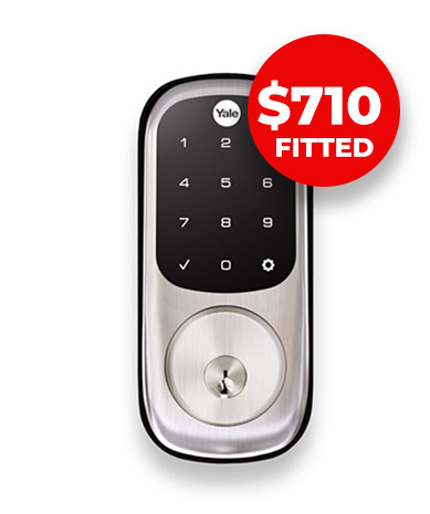 The Yale Digital Deadbolt is available fitted by James Bull for $710.00