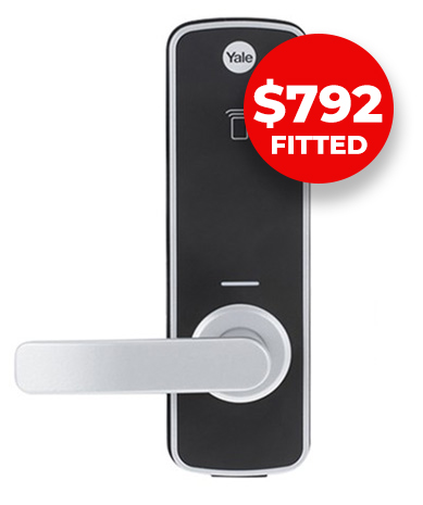 The Yale Unity Entrance smart lock is available fitted by James Bull for $792.00